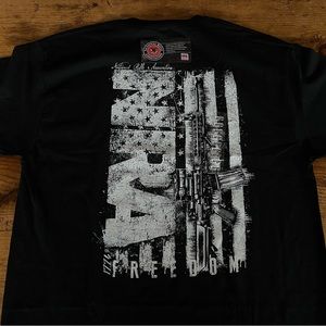 Men’s Black Buck Wear NRA Large T-Shirt NWT